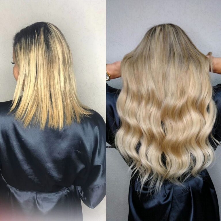 Mega Hair no Espaço Toutes, Santo André, antes e depois